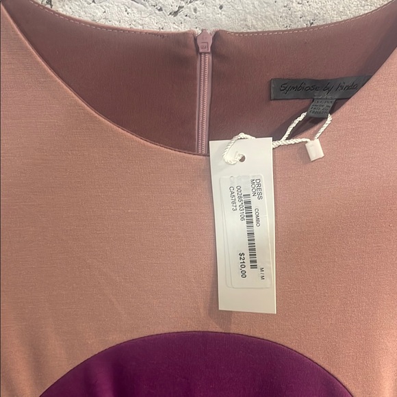 Elegant Colorblock Dress - Picture 3 of 4